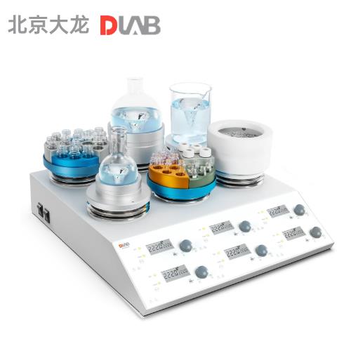北京大龙数控加热型六通道磁力搅拌器MS-H280-S6套装