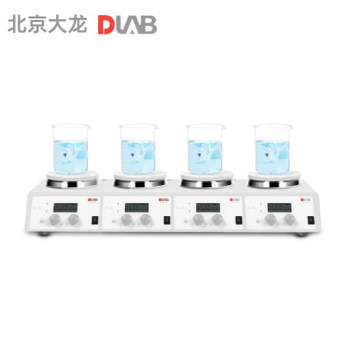 北京大龙MS-H340-S4套装 LCD数控加热箱四通道磁力搅拌器